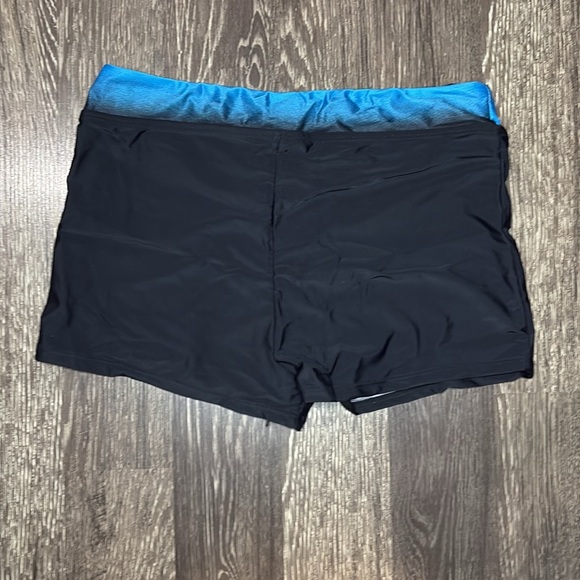 Womens Plus Size Color Block Tankini Swimsuits 2-Piece Suits Top with Boyshorts - Picture 5 of 12